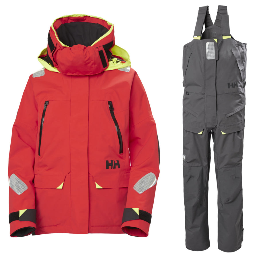 Helly Hansen Zeilpak Dames Skagen Rood/Zwart