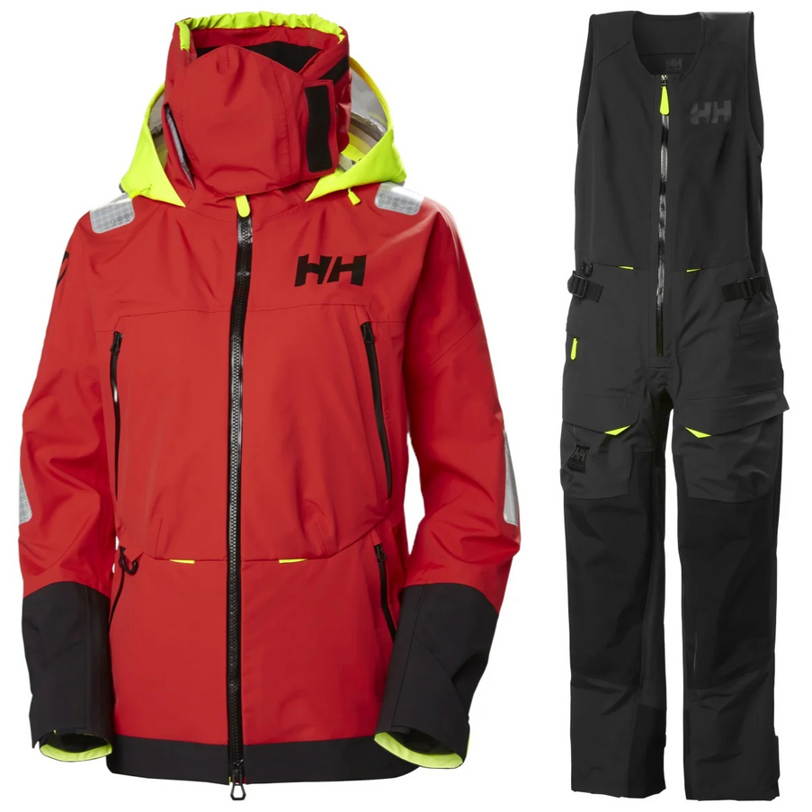 Helly Hansen Zeilpak Dames Aegir 2.0 Rood/Zwart