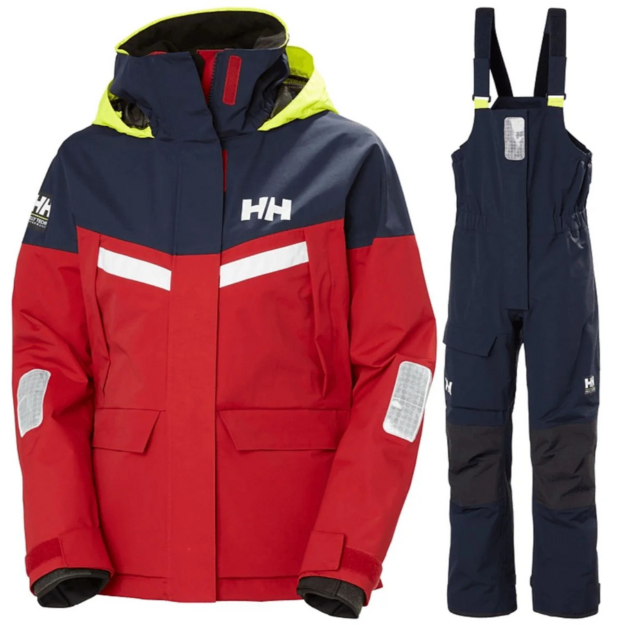 Helly Hansen Zeilpak Dames Pier 4.0 Rood/Donkerblauw