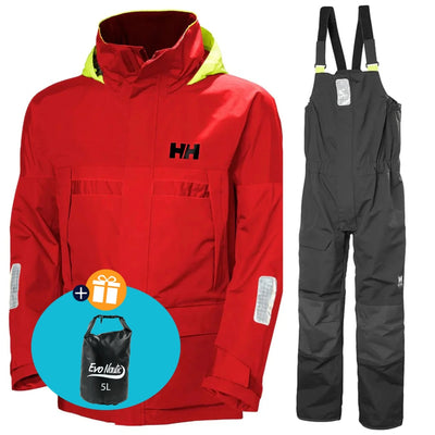 Helly Hansen Zeilpak Heren Pier 4.0 Alert Rood/Zwart