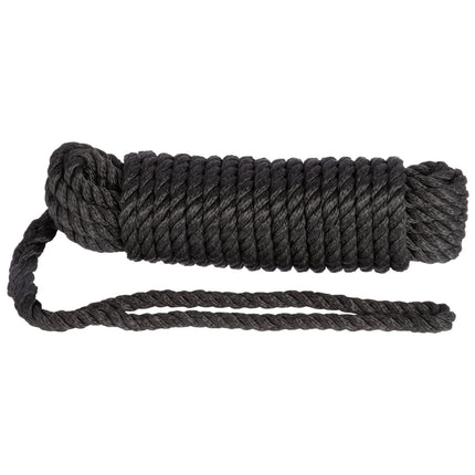 Hollex Hollex Landvast 10 mm 10 m 3-strengs Zwart