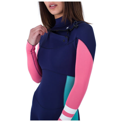 Hurley Hurley Wetsuit Dames Advantage 3/2mm Blauw/Roze