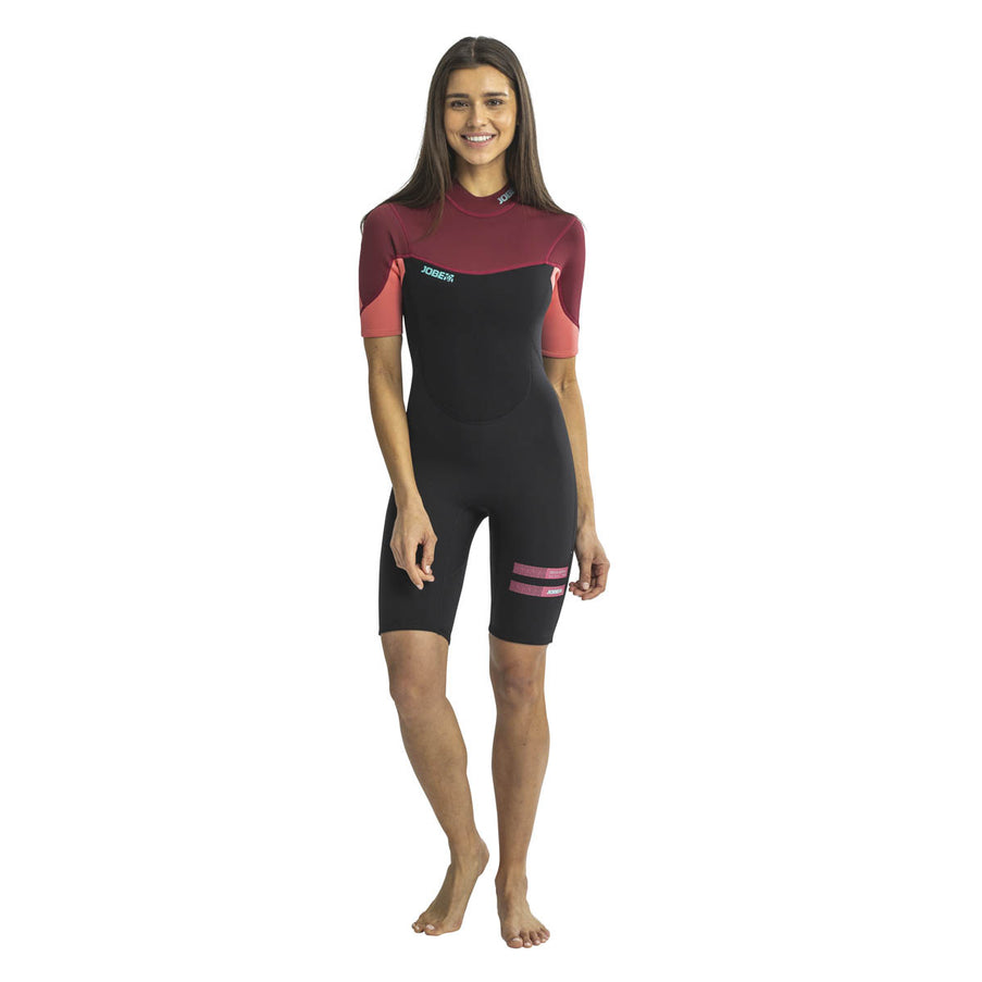JOBE JOBE Shorty Wetsuit Dames Sofia Rood 3/2