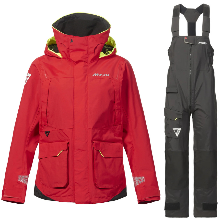 Musto Zeilpak Dames BR1 Channel Rood/Zwart