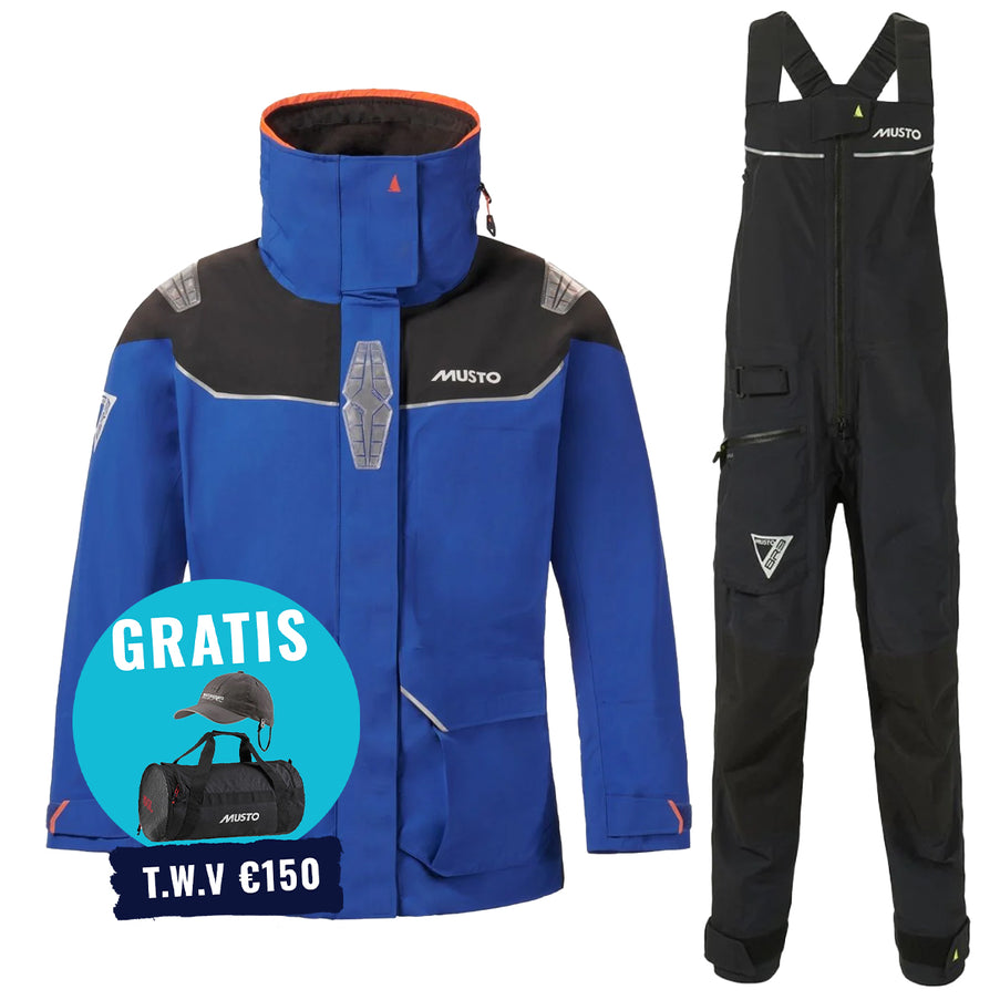 Musto Zeilpak Dames BR3 Pertex Offshore Blauw/Zwart