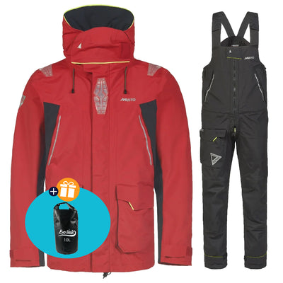 Musto Tuta da vela Uomo BR2 Offshore Rosso/Nero