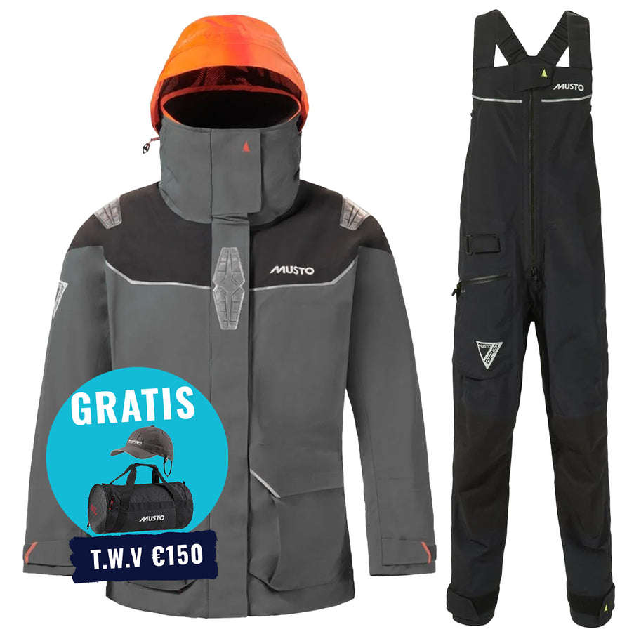 Musto Zeilpak Dames BR3 Pertex Offshore Grijs/Zwart