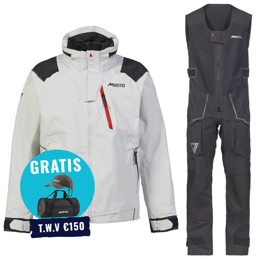Musto Zeilpak Heren MPX Race Lichtgrijs/Zwart