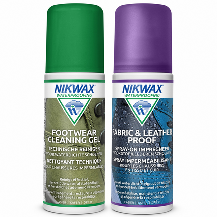 Nikwax Nikwax Twinpack Fabric & Leather/Footwear Cleaning Gel 125 ml