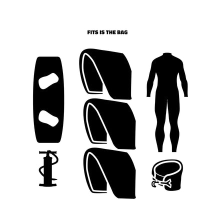 Prolimit Prolimit Kitesurf Reiskoffer Aero Zwart/Oranje