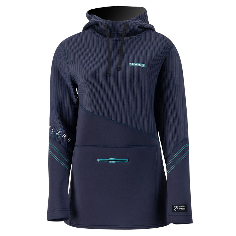 Prolimit Prolimit Neopreen Hoodie Dames Flare 1.5 mm Donkerblauw