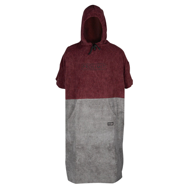 Prolimit Prolimit Poncho Unisex Burgundy/Grijs