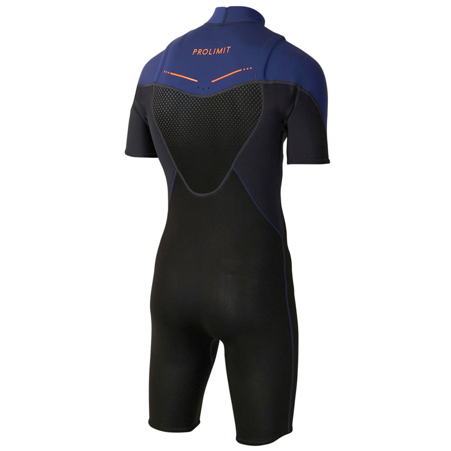 Prolimit Prolimit Shorty Wetsuit Heren Fusion 2/2mm  Freezip Donkerblauw