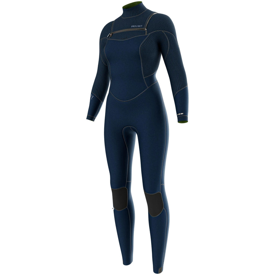 Prolimit Prolimit Wetsuit Dames Flare Steamer 5/4MM Freezip Blauw