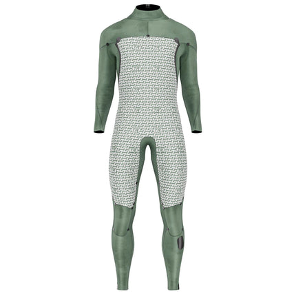 Prolimit Prolimit Wetsuit Heren Mercury Steamer Freezip 5/4MM Zwart/Burgundy