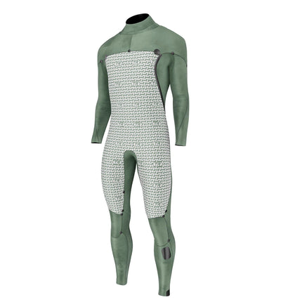 Prolimit Prolimit Wetsuit Heren Mercury Steamer Freezip 5/4MM Zwart/Burgundy