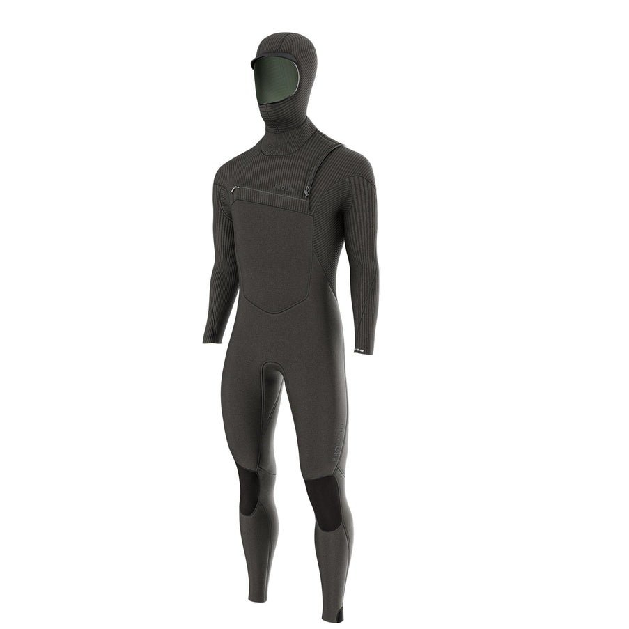 Prolimit Prolimit Wetsuit Heren Predator Steamer Free-X 4/3MM Hooded Zwart