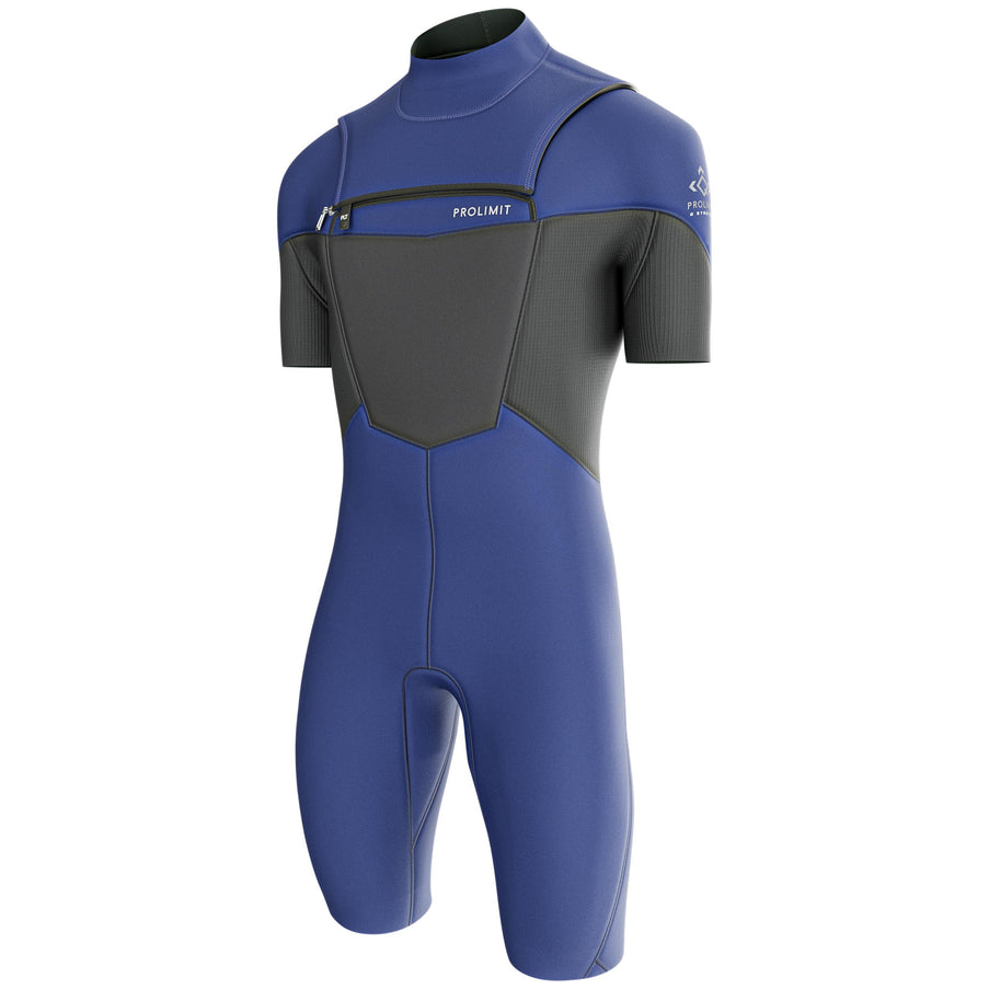 Prolimit Shorty Fusion Heren Freezip 2/2MM Blauw/Grijs