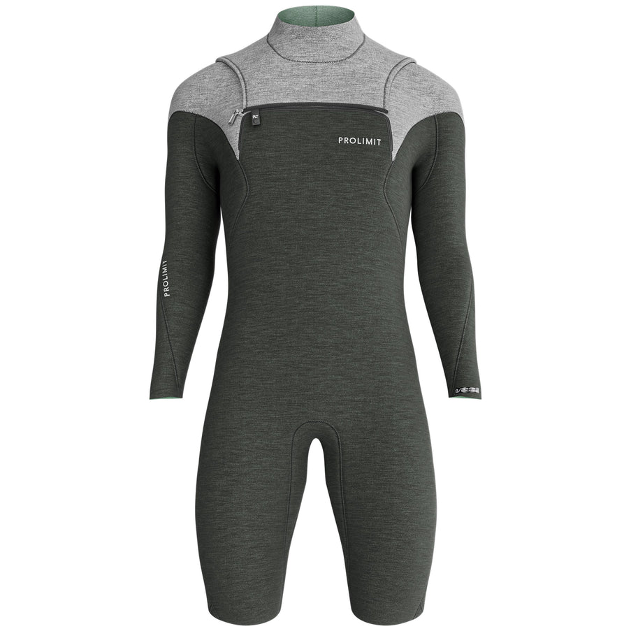 Prolimit Shorty Wetsuit Heren Mercury Sunset 3/2MM Grijs