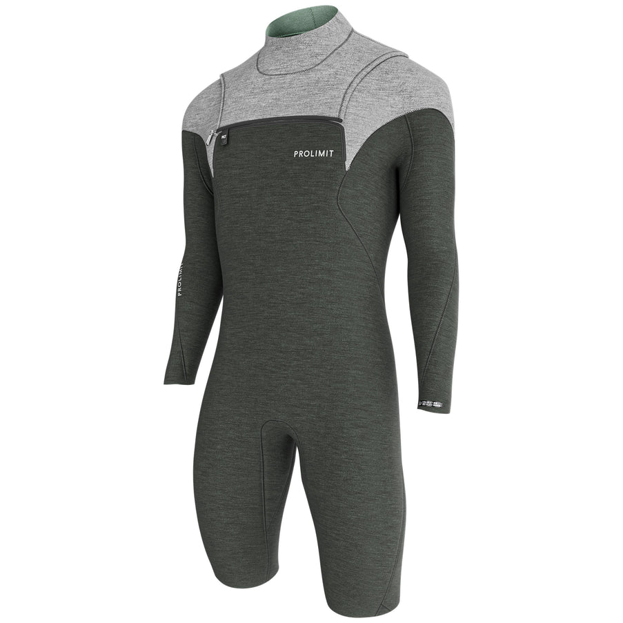 Prolimit Shorty Wetsuit Heren Mercury Sunset 3/2MM Grijs