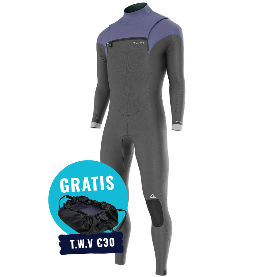 Prolimit Prolimit Wetsuit Heren ACE Steamer Freezip 4/3MM