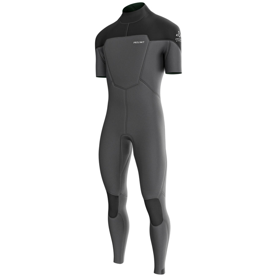 Prolimit Wetsuit Heren Fusion Steamer SA V-Zip 3/2MM Zwart