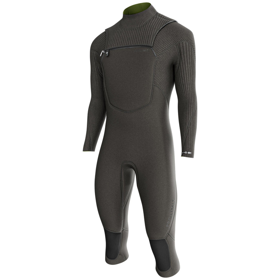 Prolimit Wetsuit Heren Predator Steamer Overknee Freezip 3/2MM Zwart