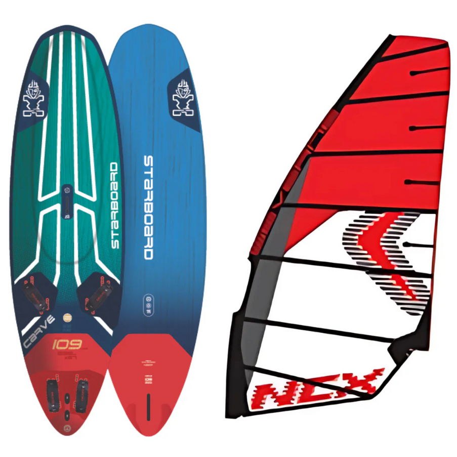 Starboard Carve Wood + Severne Surfzeil NCX