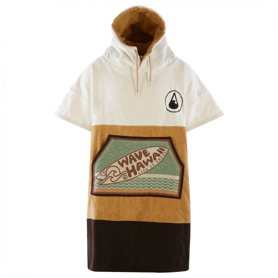Wave Hawaii Poncho Unisex Campeche