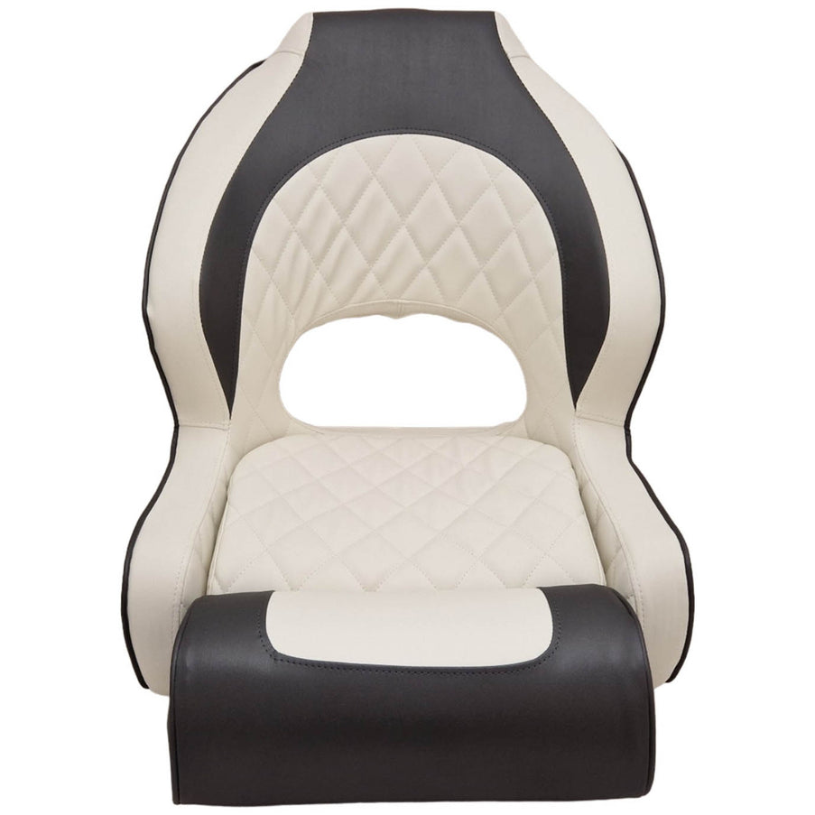 Hollex Stuurstoel Boot Diamond Moon Flip-Up Armleuning Wit/Antraciet
