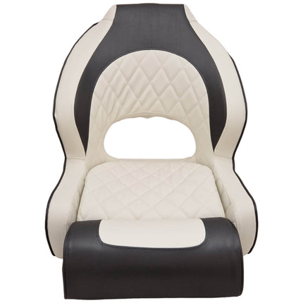 Hollex Stuurstoel Boot Diamond Moon Flip-Up Armleuning Wit/Antraciet