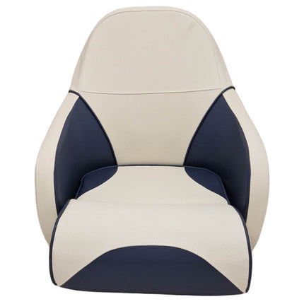 Hollex Stuurstoel Boot Classic Moon Weerbestendig Vinyl Wit/Navy