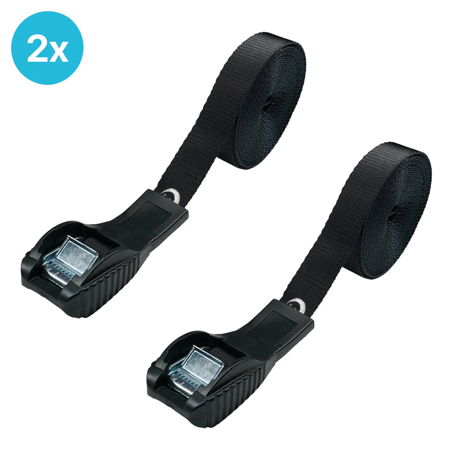 2 pieces EvoNautic Premium Lashing Strap with Protection 25mm 4.5 meters