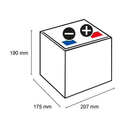 Blue Power Accu 12V 50Ah