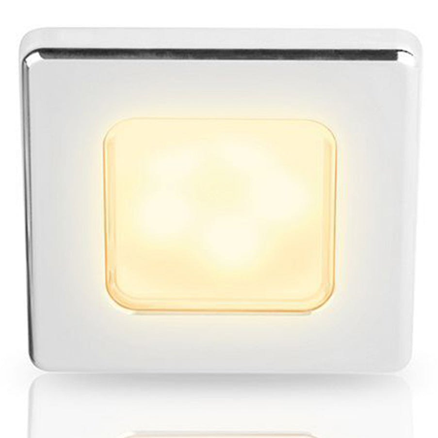 Hella EuroLED 75 Inbouwspot Vierkant Chroom 12V Warm Wit