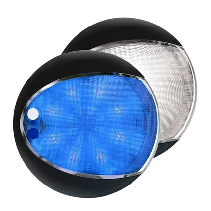 Hella EuroLED 130 Touch Cabinelamp Zwart Wit/Blauw