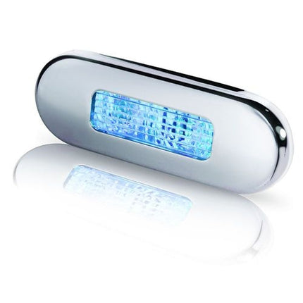 Hella LED Traplamp Multivolt Blauw Chroom Boot