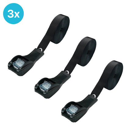 3 stuks EvoNautic Premium Spanband met Bescherming 25mm 4.5 meter