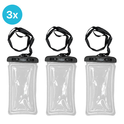 3 stuks EvoNautic Waterdicht en Drijvend Telefoonhoesje