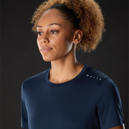 Musto T-Shirt Dames Evolution Crew Sunblock Donkerblauw