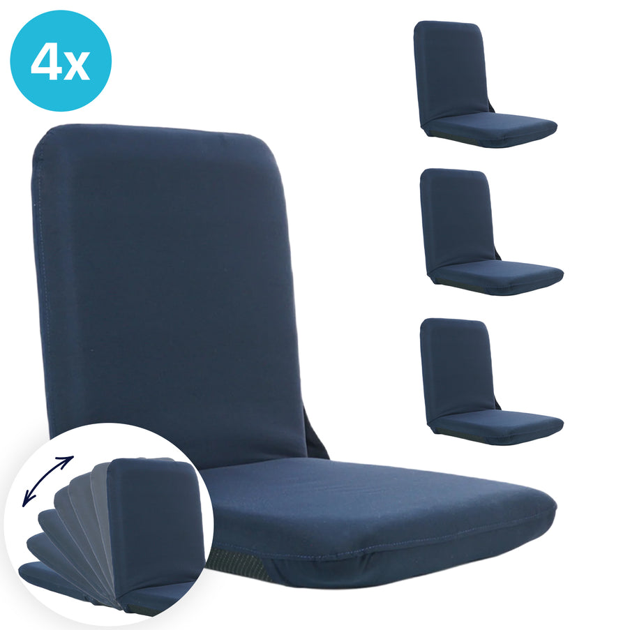 4 Stuks EvoNautic  Klapbare Zit- en Ligstoel / 7 standen Pakketdeal