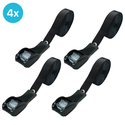 4 stuks EvoNautic Premium Spanband met Bescherming 25mm 4.5 meter