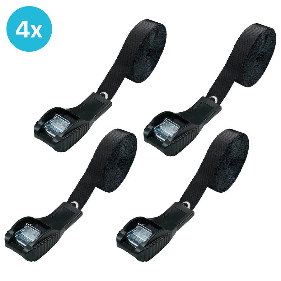 4 pcs EvoNautic Premium Lashing Strap with Protection 25mm 4.5 meters