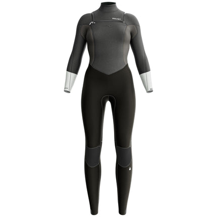 Prolimit Wetsuit Dames Fire Seamer Freezip 4/3MM Grijs/Zilver