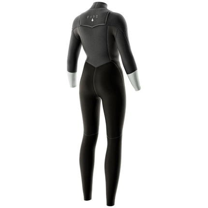Prolimit Wetsuit Dames Fire Seamer Freezip 4/3MM Grijs/Zilver