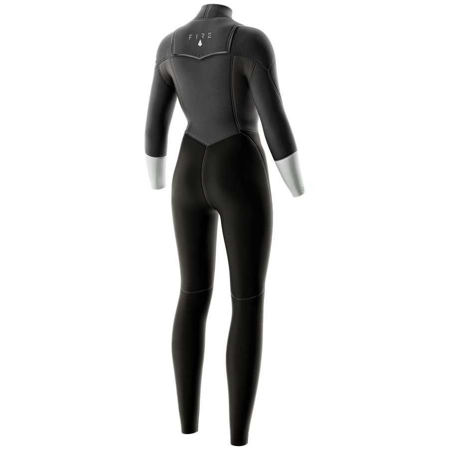 Prolimit Wetsuit Dames Fire Seamer Freezip 3/2MM Grijs/Zilver