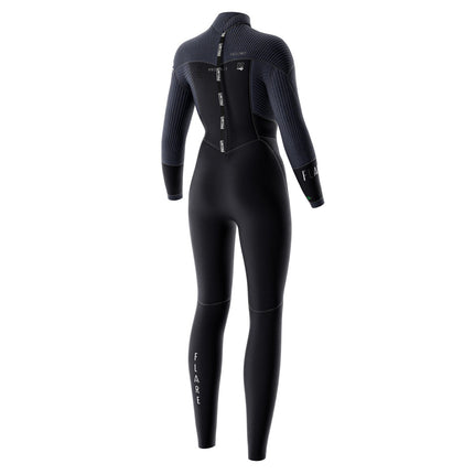 Prolimit Wetsuit Dames Flare Steamer V-Zip 5/4MM Zwart
