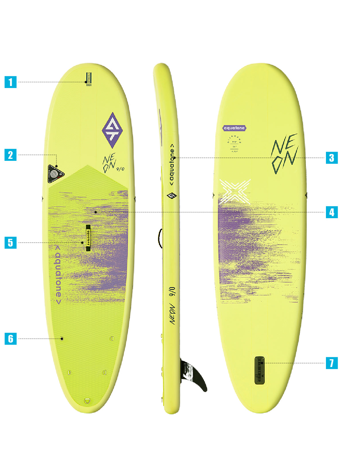 Aquatone Neon 9'0'' - Tech Details Specs