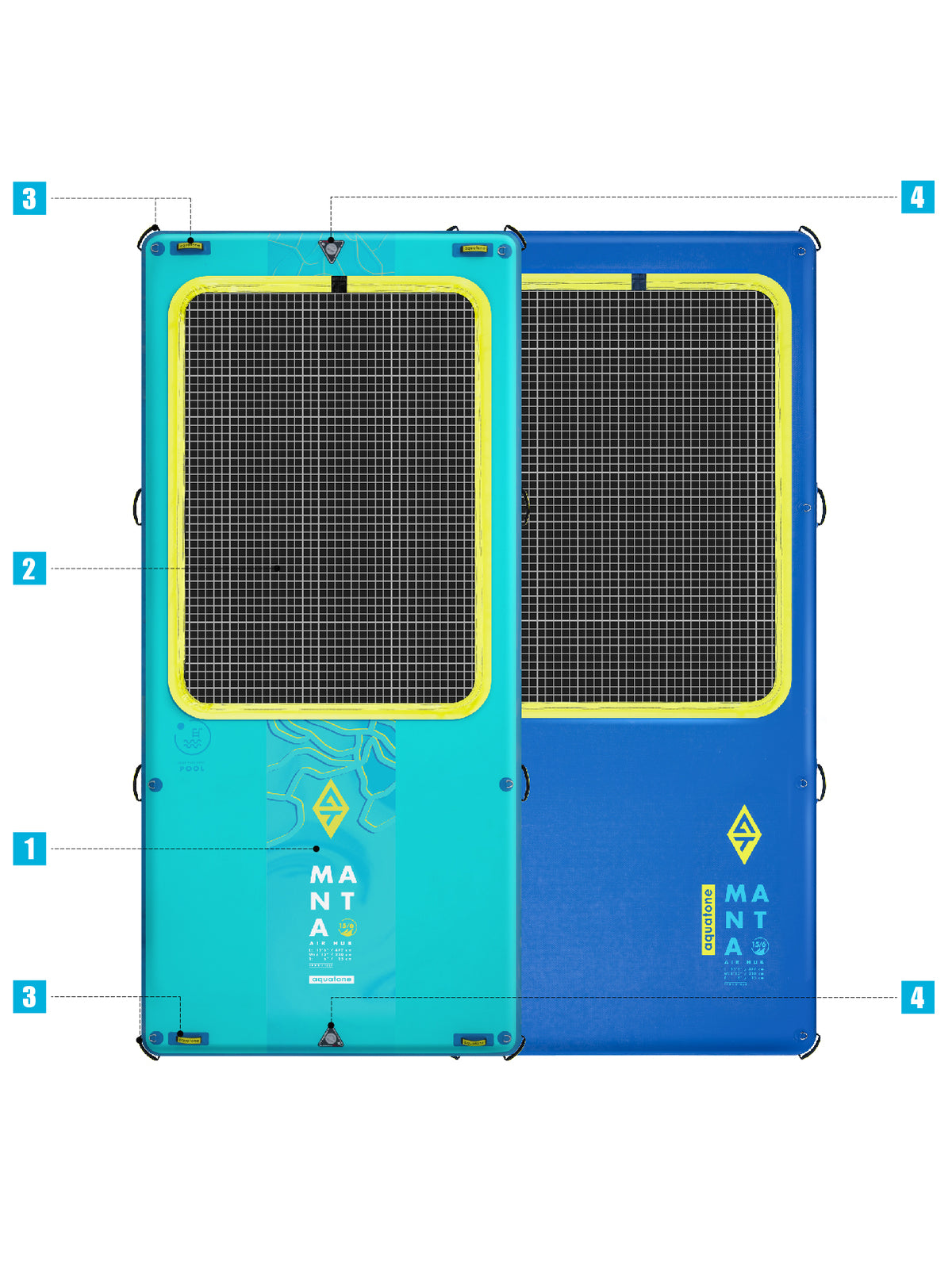 Aquatone Manta 15'6 Specs Diagram