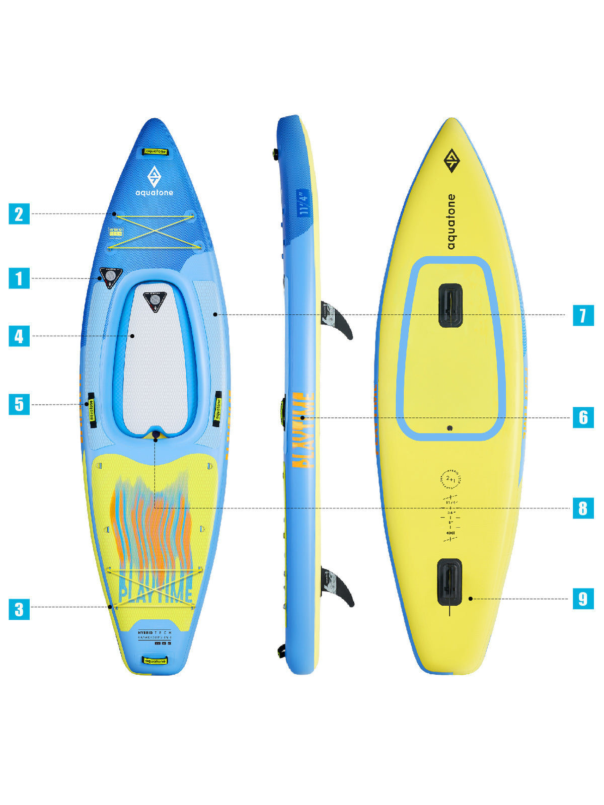 Aquatone Playtime 11'4 Specs Diagram